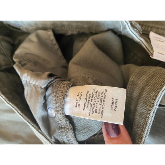 Abound BNWOT  "overdye olive" skinny fit jeans sz 30 NEW  distressed - Picture 9 of 9